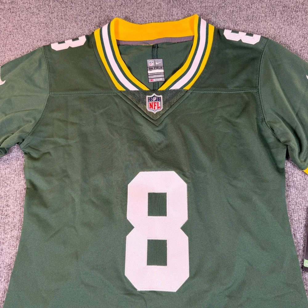 Nike Green Bay Packers Josh Jacobs 8 Jersey Mens Small NFL On Field New #3419